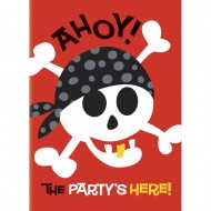 Pirate Fun Jolly Roger Party Invitations